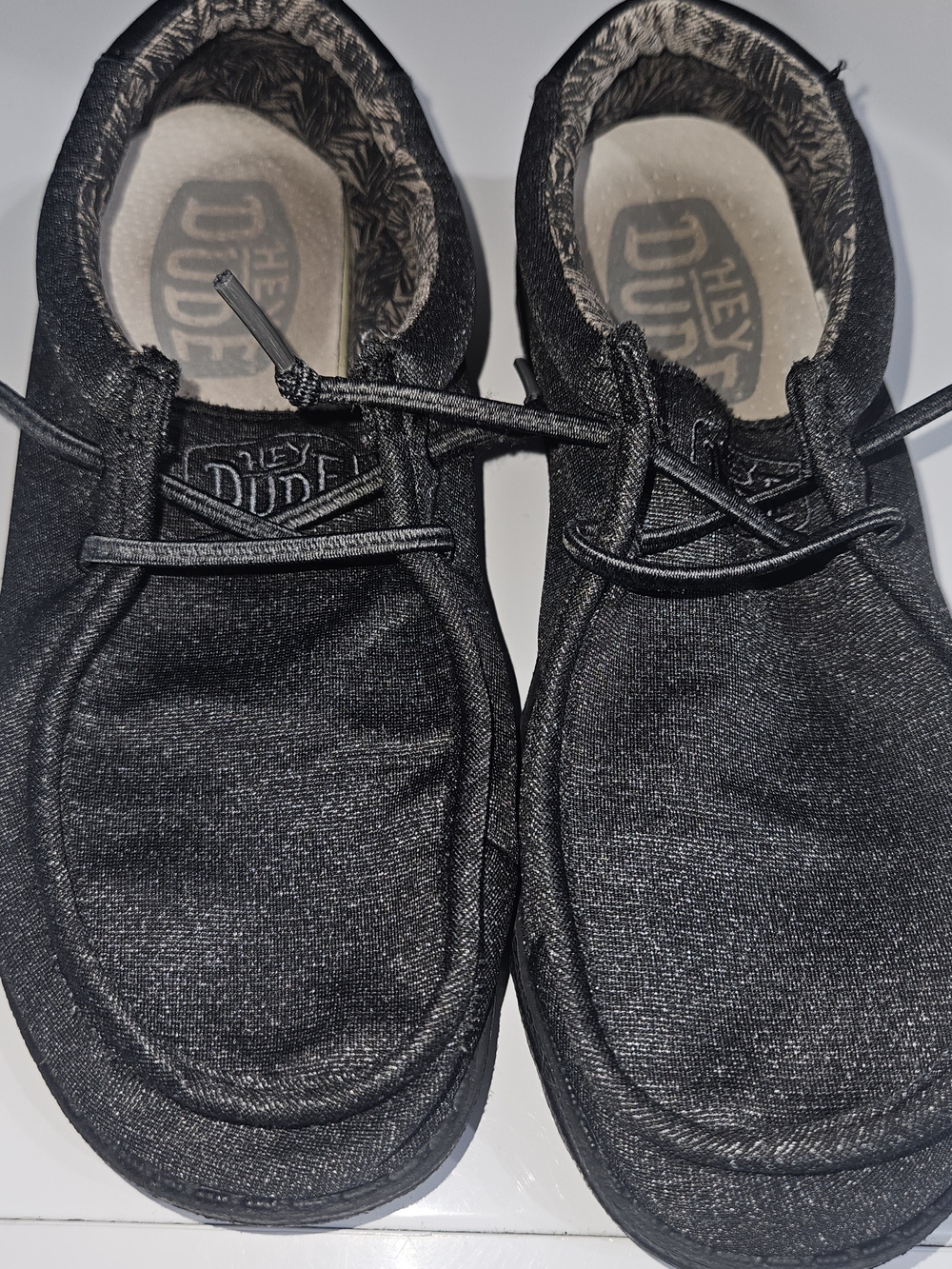 Hey Dude Youth Black Casual Canvas Shoes
